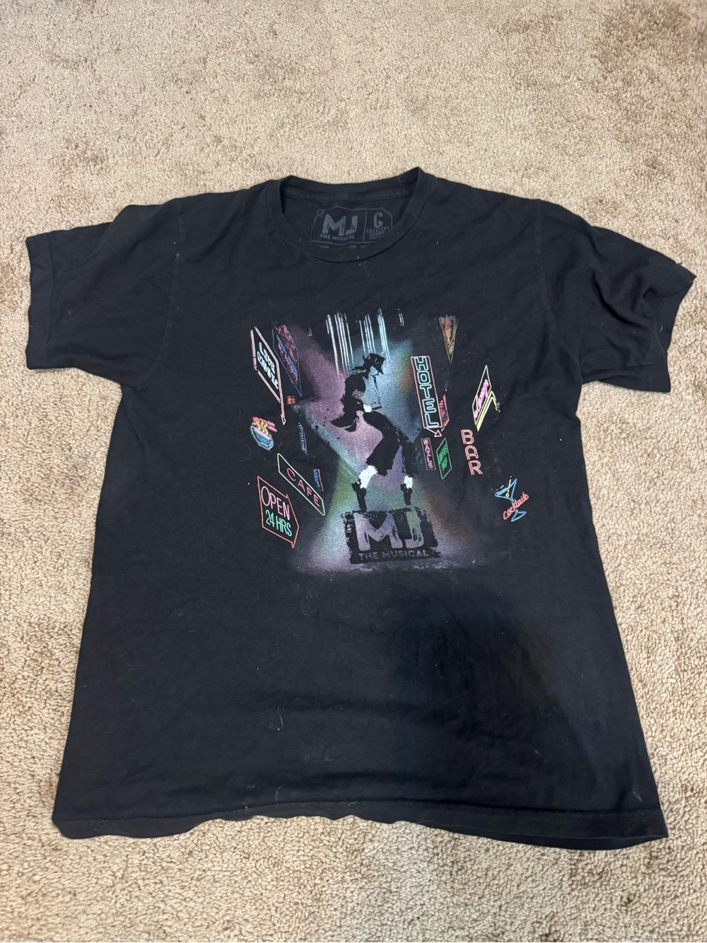 The Musical MJ Black Graphic Tee